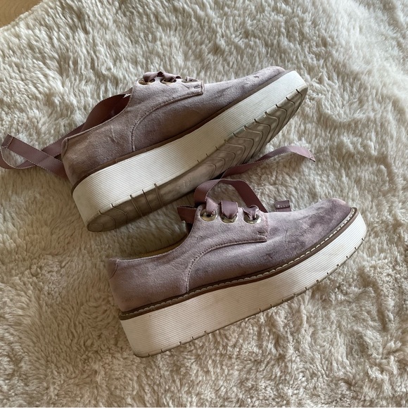 Zara Velvet Platform Oxford Loafers - Picture 7 of 7
